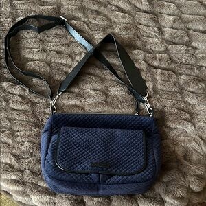 Vera Bradley Navy Quilted Crossbody Bag
